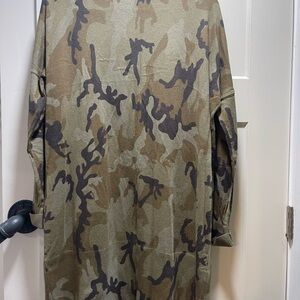Camouflage women’s long sweater..Sam